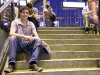 Waiting for the train