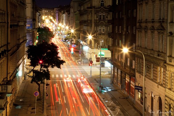Prague at night