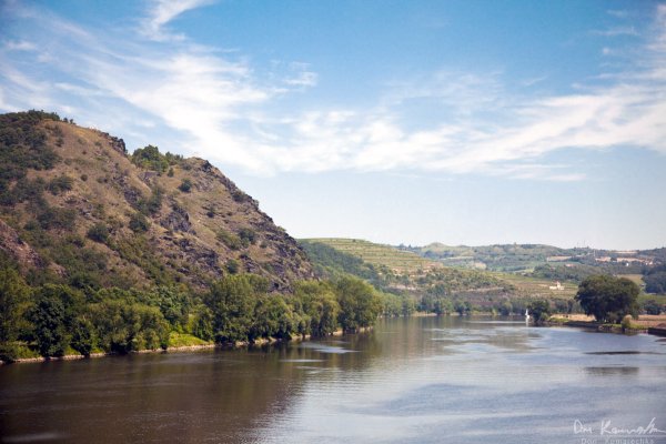 Hills on the riverside