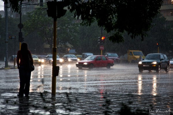Caught in the rain
