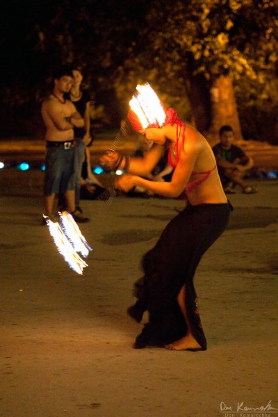 Fire dancer
