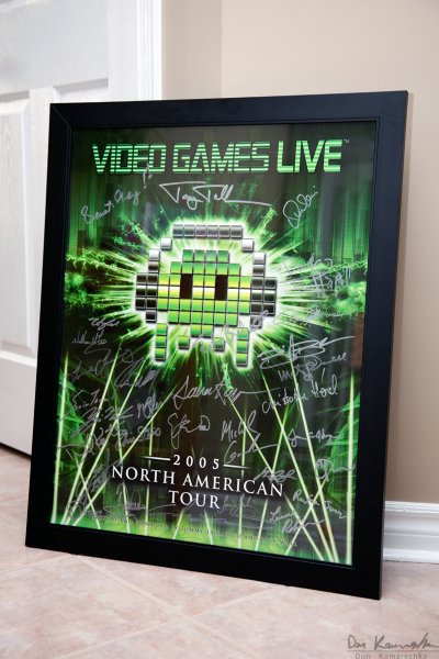 Video Games Live autographed poster