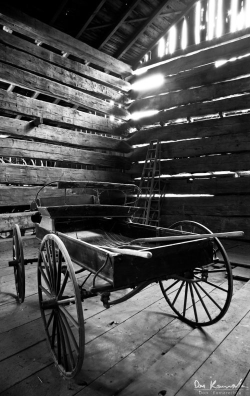 Old cart in storage