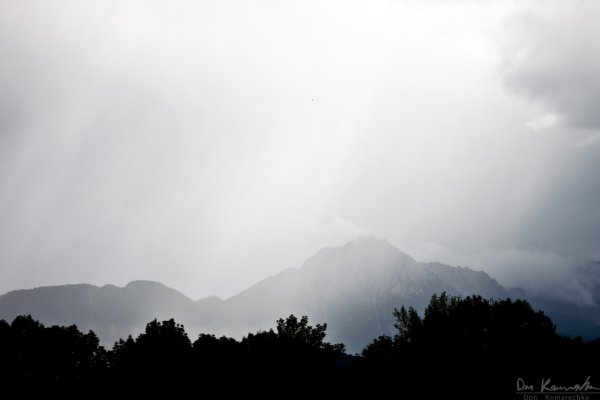 Mountains from the train
