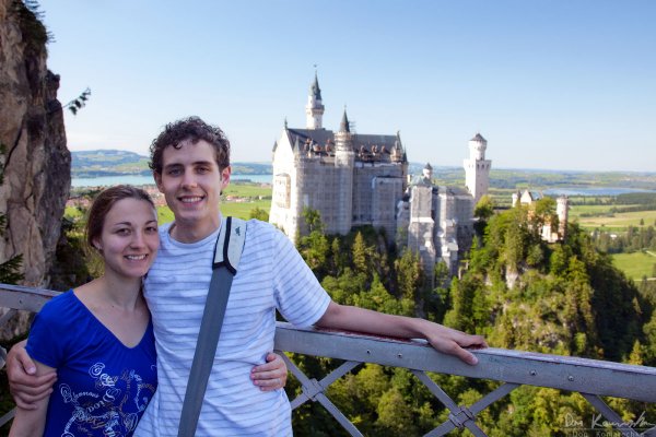 Desi and I at Neuschwanstein