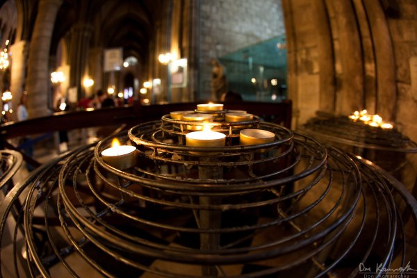 Notre Dame candles
