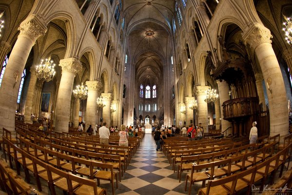 Fisheye: Notre Dame Cathedral