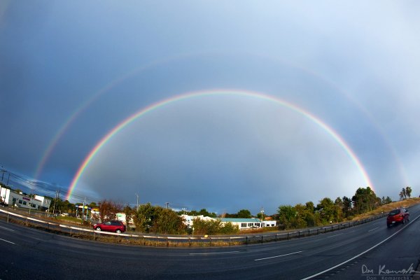 Fisheye Double Rainbow